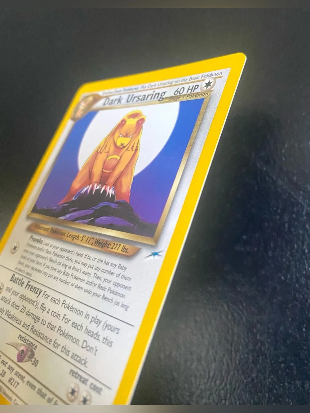 Pokemon Card Dark Ursaring 21/105
